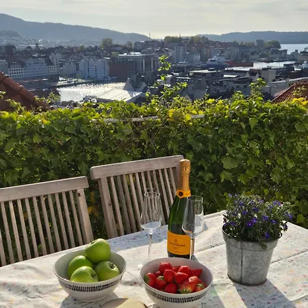 I Autentisk Bergenshus Med Unik Utsikt Og Privat Hage * Bergen
