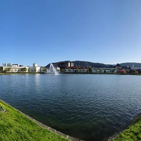 Appartamento I Autentisk Bergenshus Med Unik Utsikt Og Privat Hage
